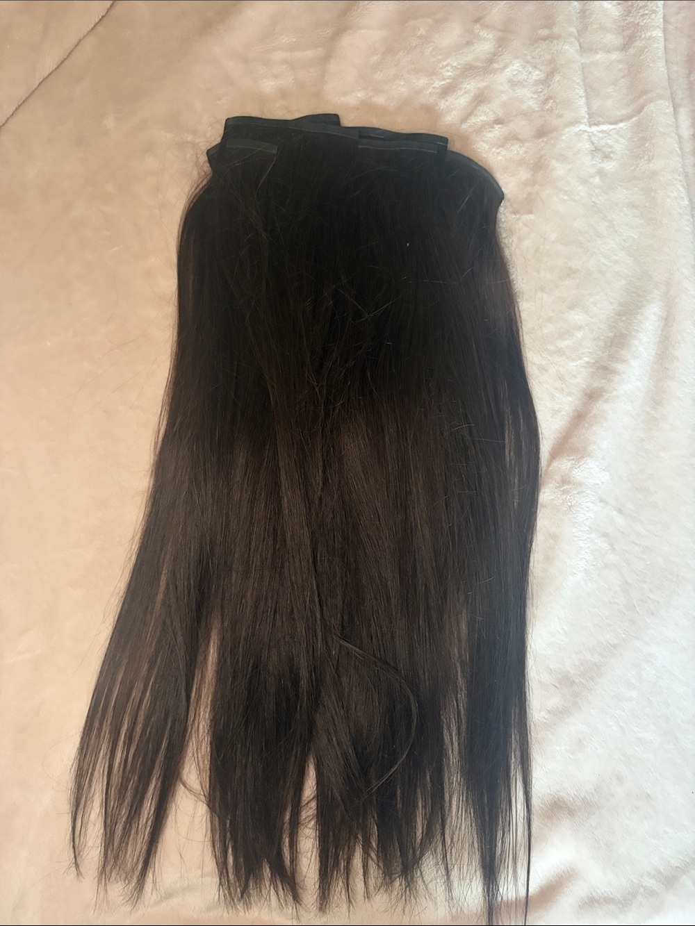 Googoo dark brown 22” clip ins